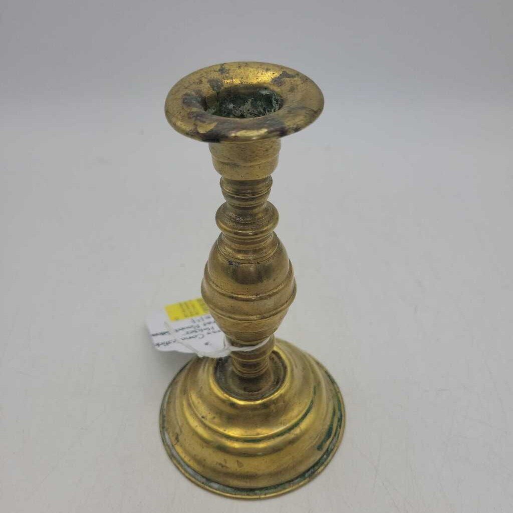 Flared Round Base Brass Candlestick Holder #3603 (MCC)