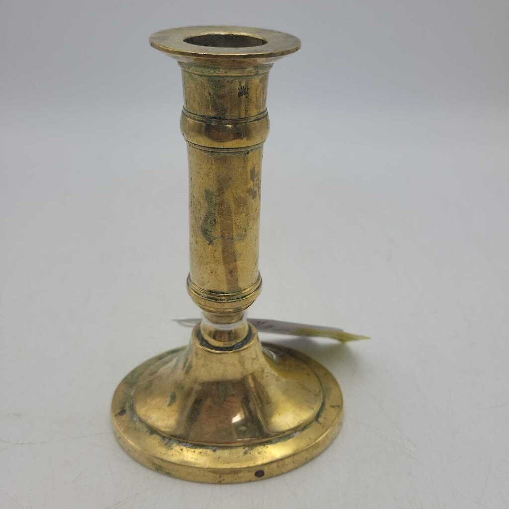 Brass Candlestick Holder with Oval Base #3450