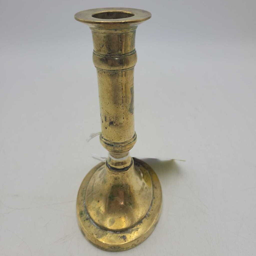 Brass Candlestick Holder with Oval Base #3450