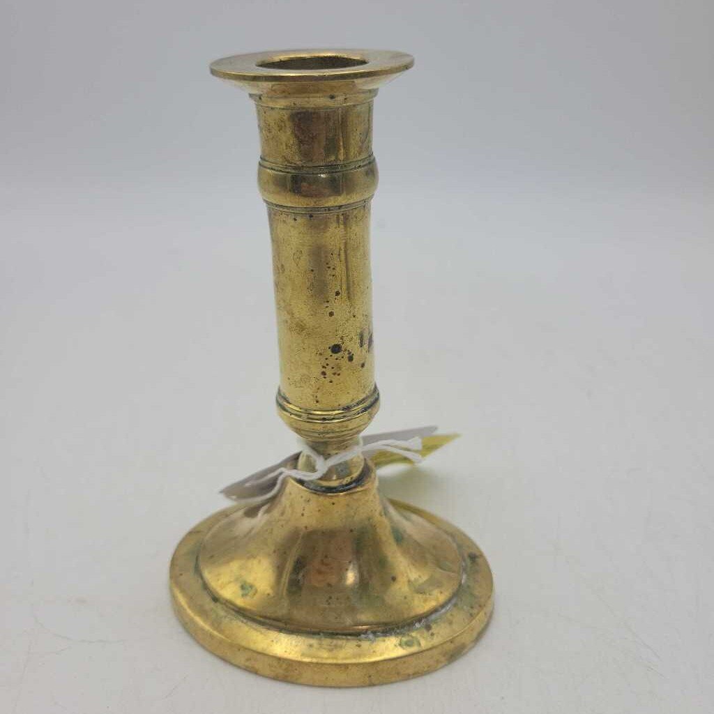 Brass Candlestick Holder with Oval Base #3450