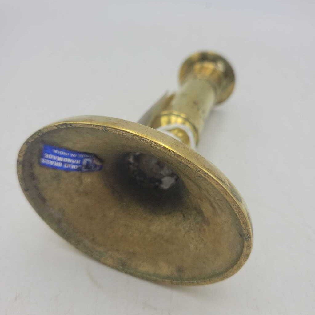 Brass Candlestick Holder with Oval Base #3450