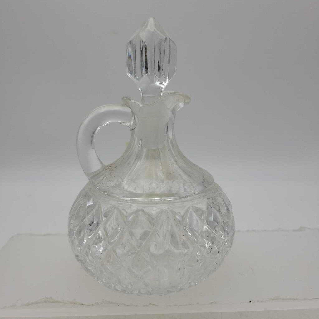 Cut Glass cruet complete with stopper (JAS)