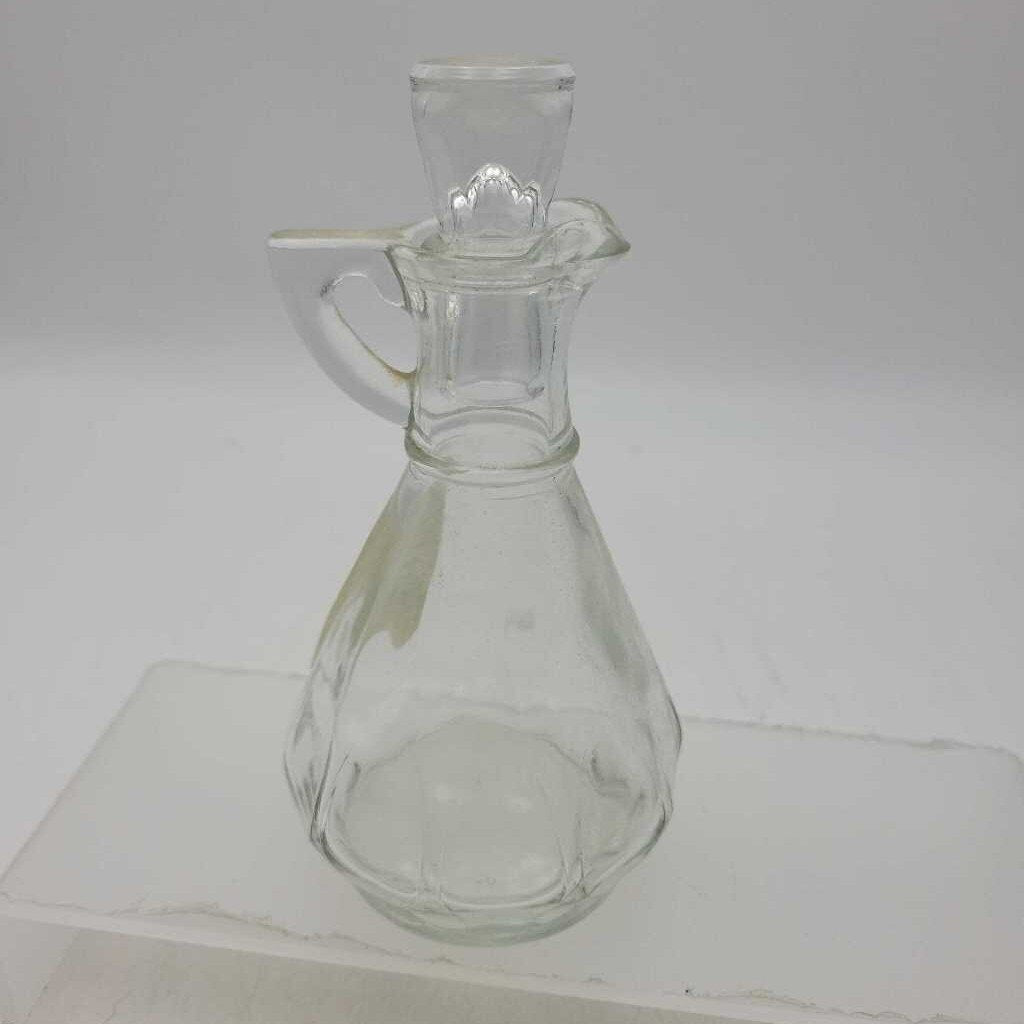 Glass cruet complete with stopper (JAS)