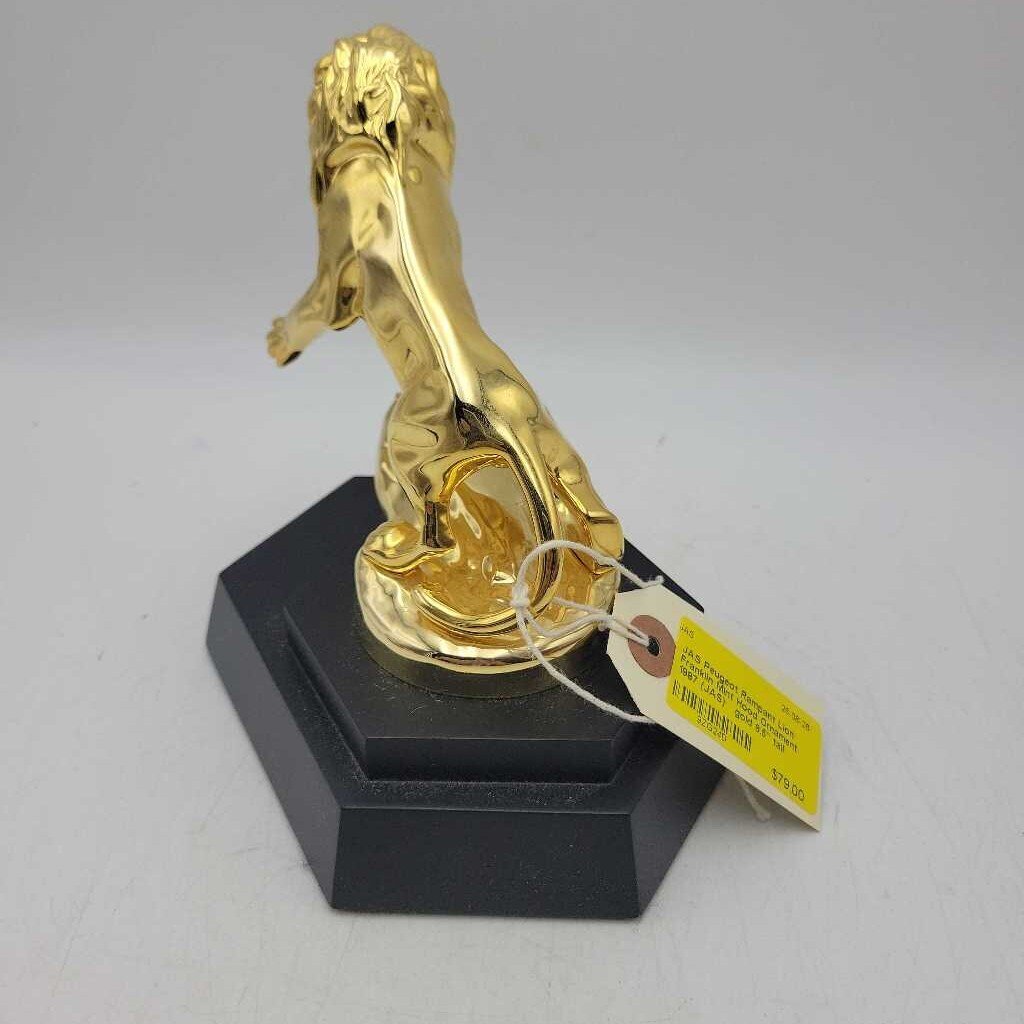 Peugeot Rampant Lion Franklin Mint Hood Ornament 1987 (JAS)