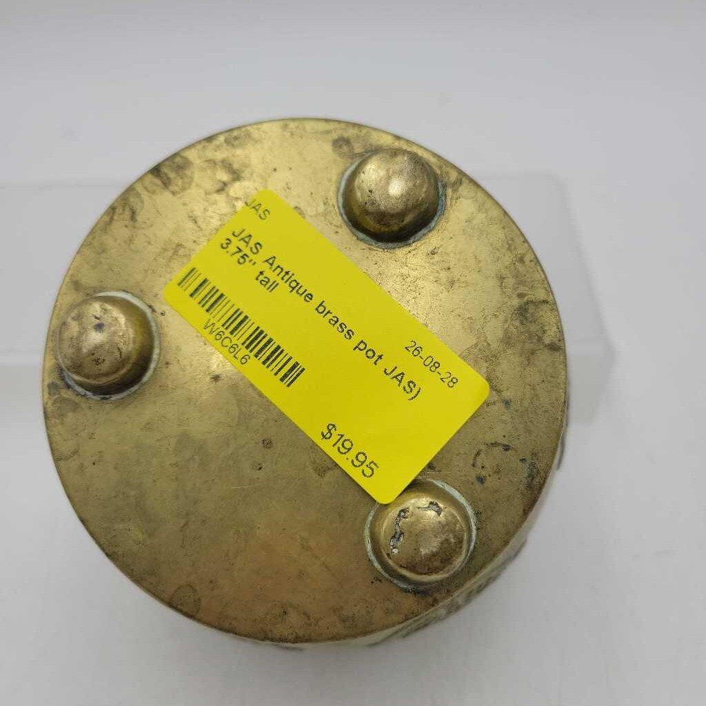 Antique brass pot JAS)