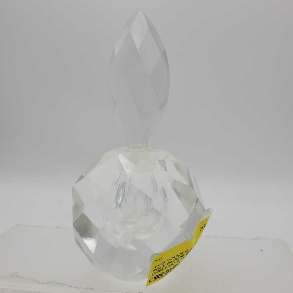 Vintage Cut Crystal Prism Perfume Bottle (YVO) (608)