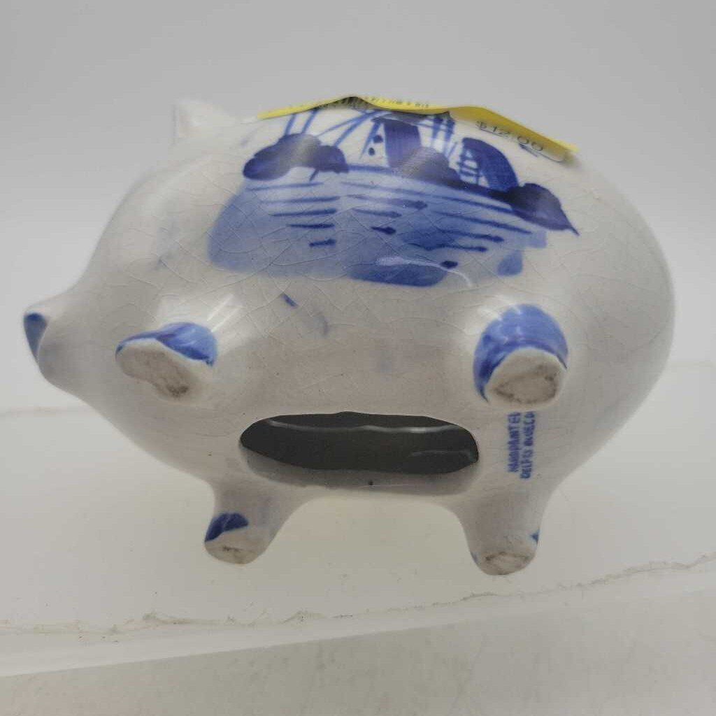 Vintage Delft Pig Piggy Bank (CM1217) (COL)