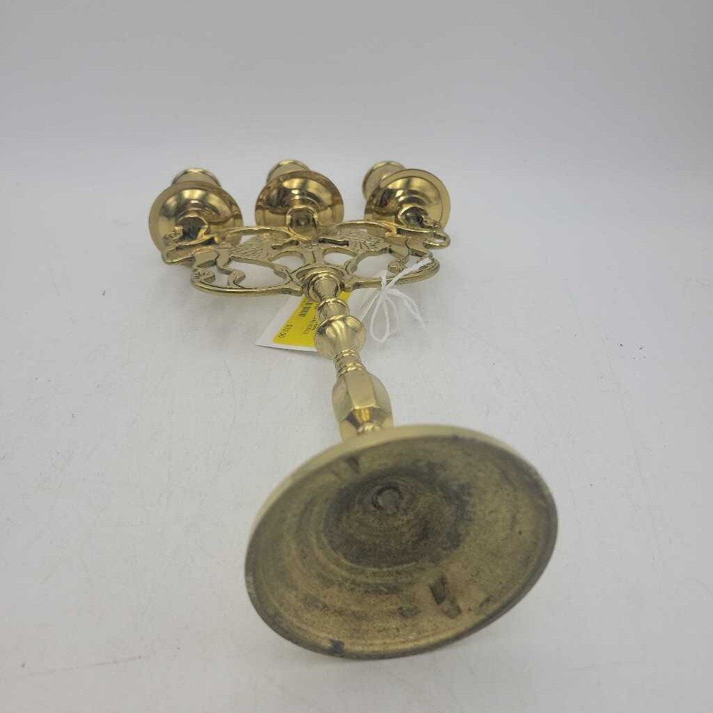 Vintage Brass Lions Candelabra (CM1224) (COL)