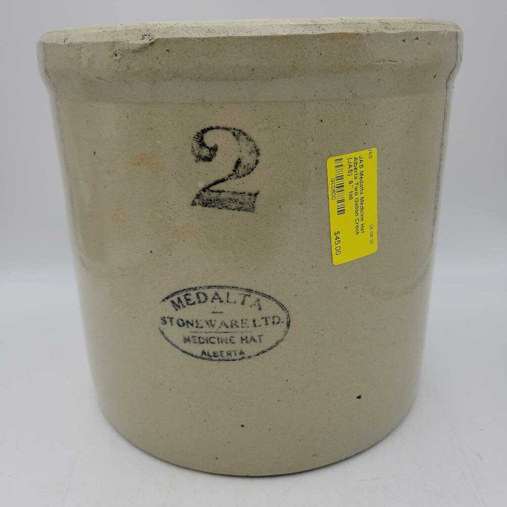 Medalta Medicine Hat Alberta Two Gallon Crock (JAS)