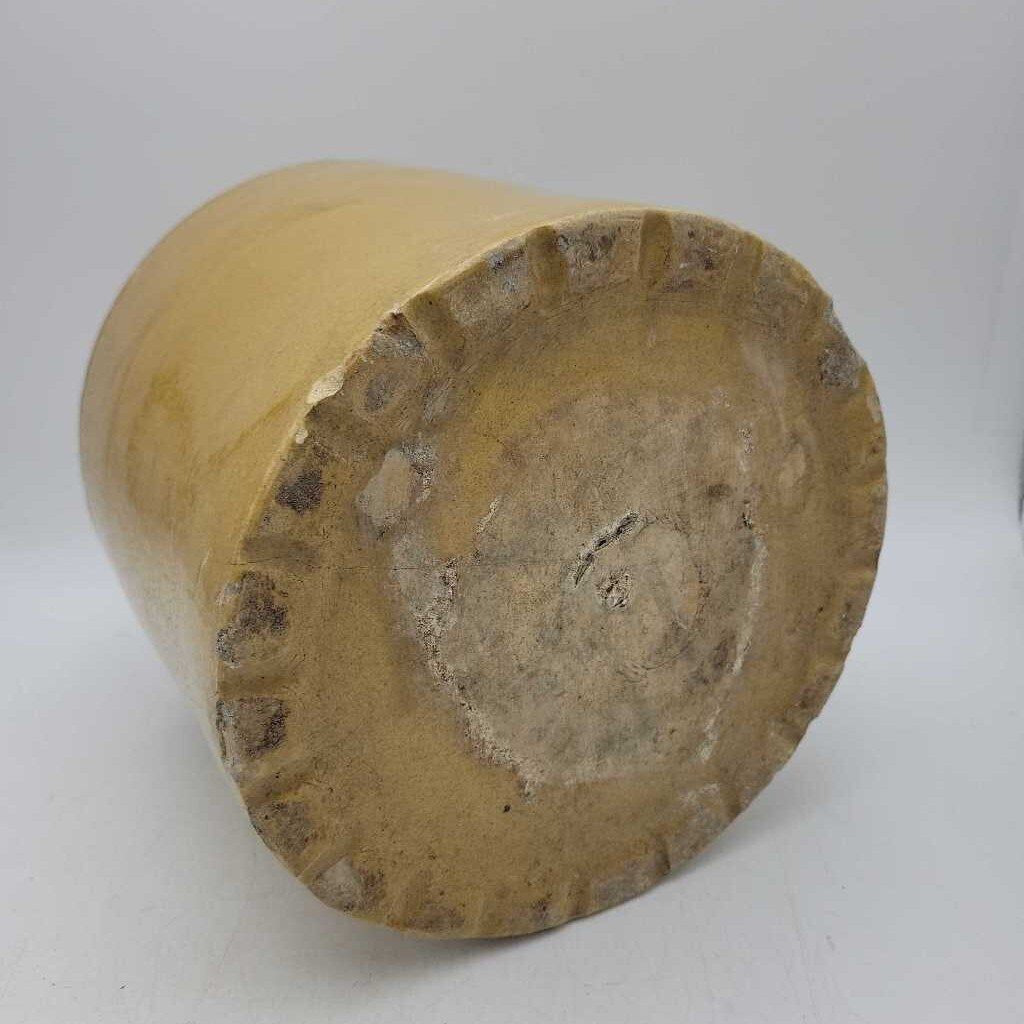 Yellow ware stoneware pottery Jug (JAS)