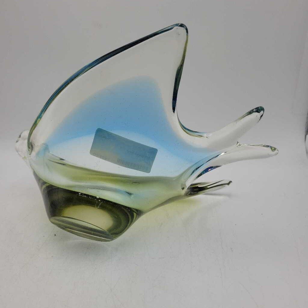 Art glass bird Vase Dish (KEN)