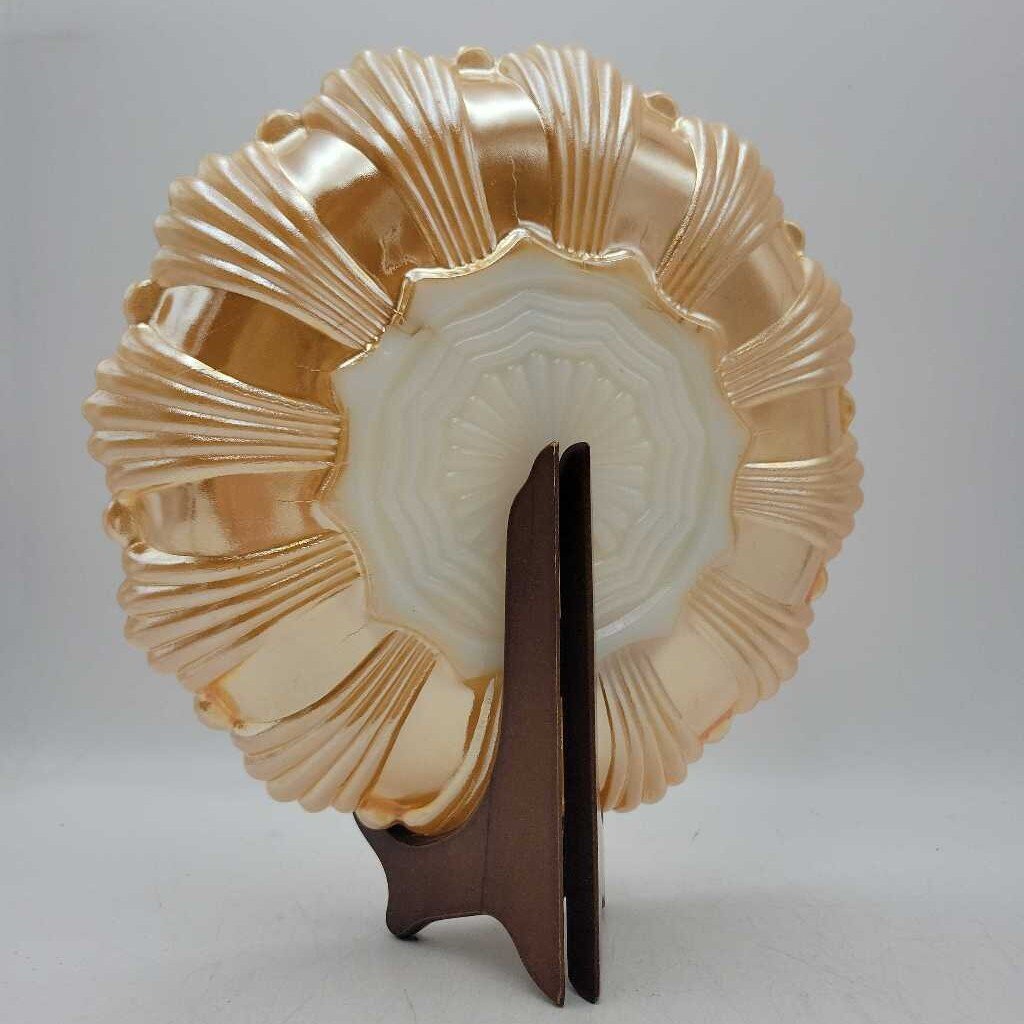 Milk glass Marigold Relish Dish (TRE)