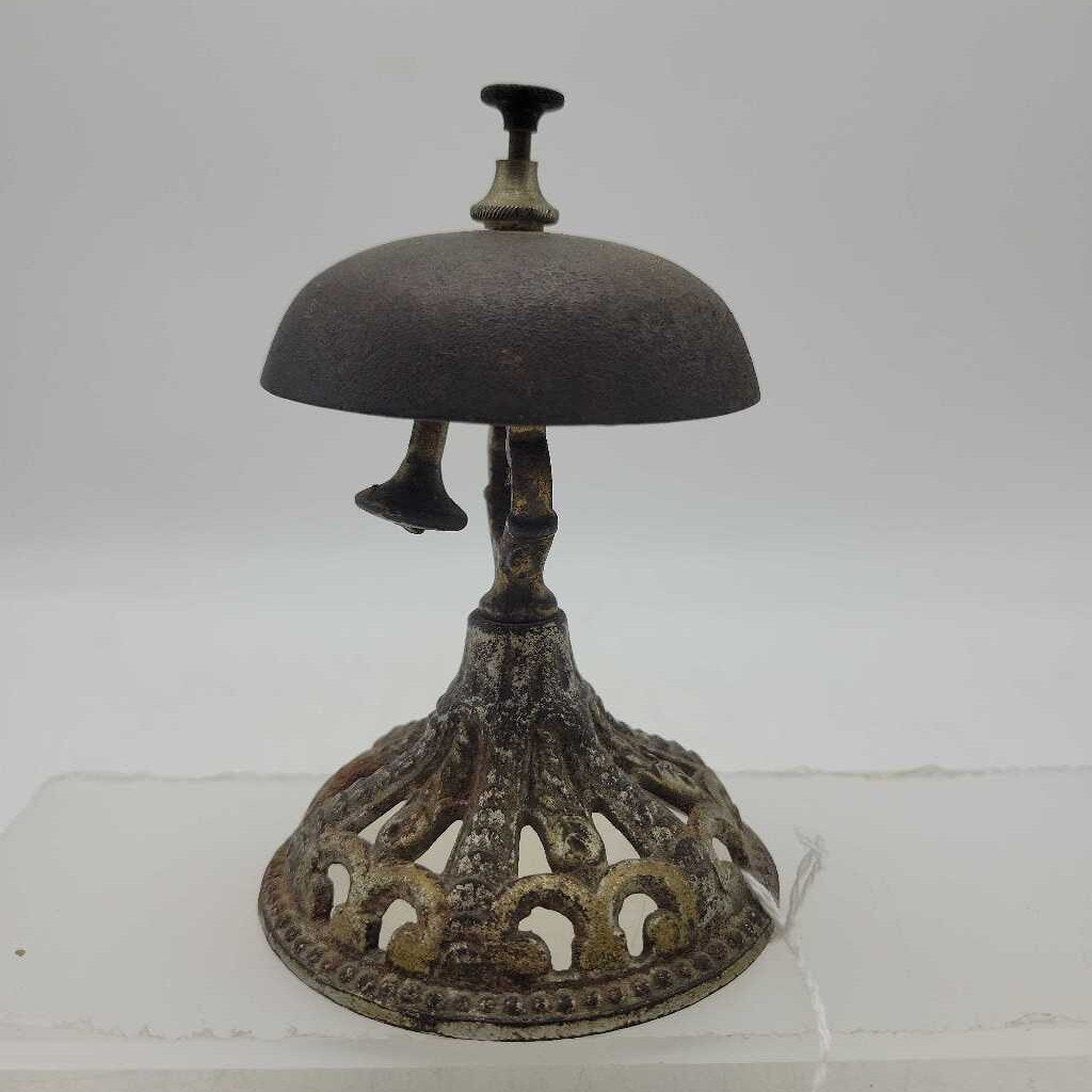 Antique Brass Desk Top Service Bell (BS))
