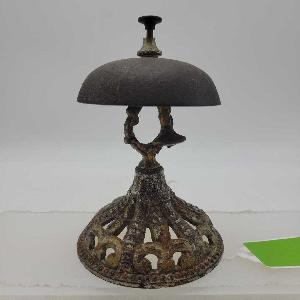 Antique Brass Desk Top Service Bell (BS))