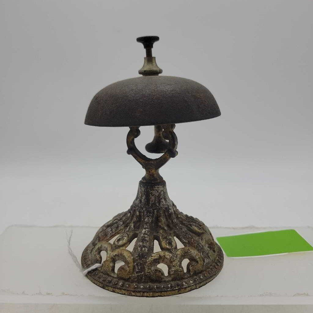Antique Brass Desk Top Service Bell (BS))
