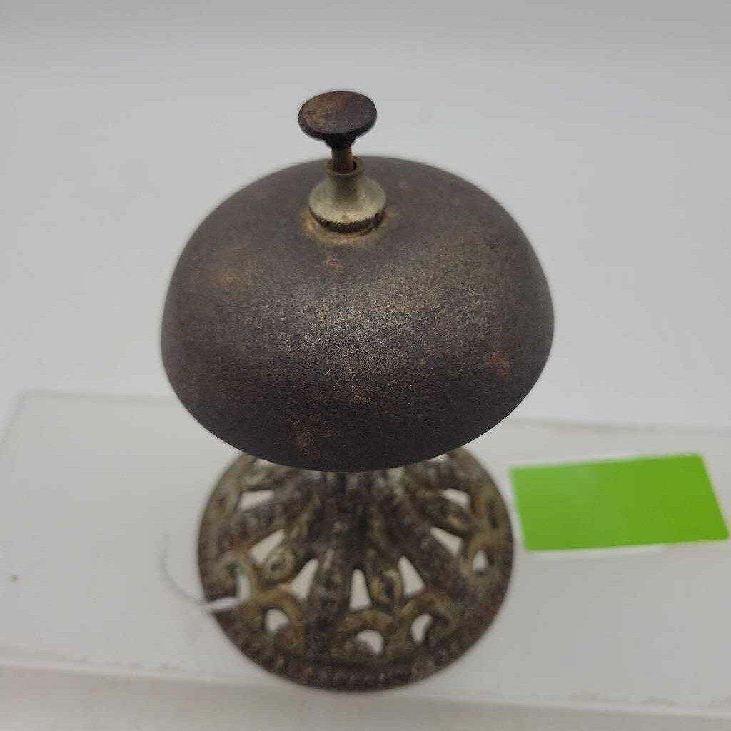 Antique Brass Desk Top Service Bell (BS))