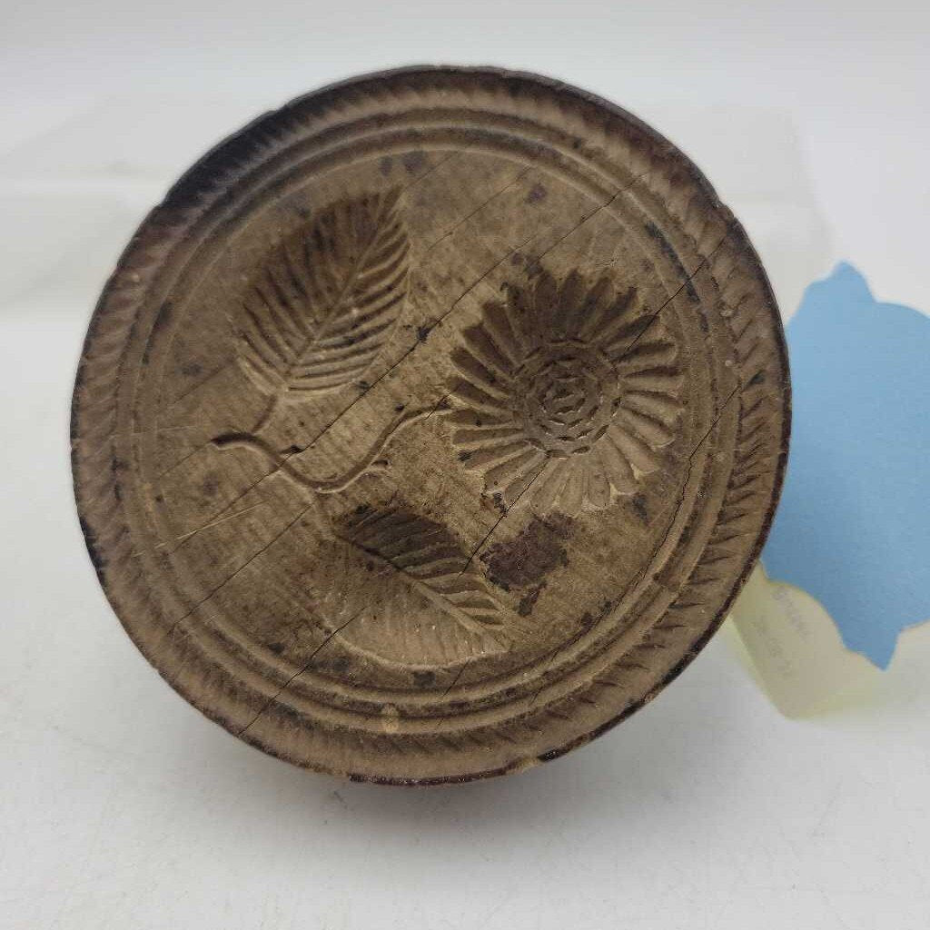 Primitive Wooden Butter Press (TRE)