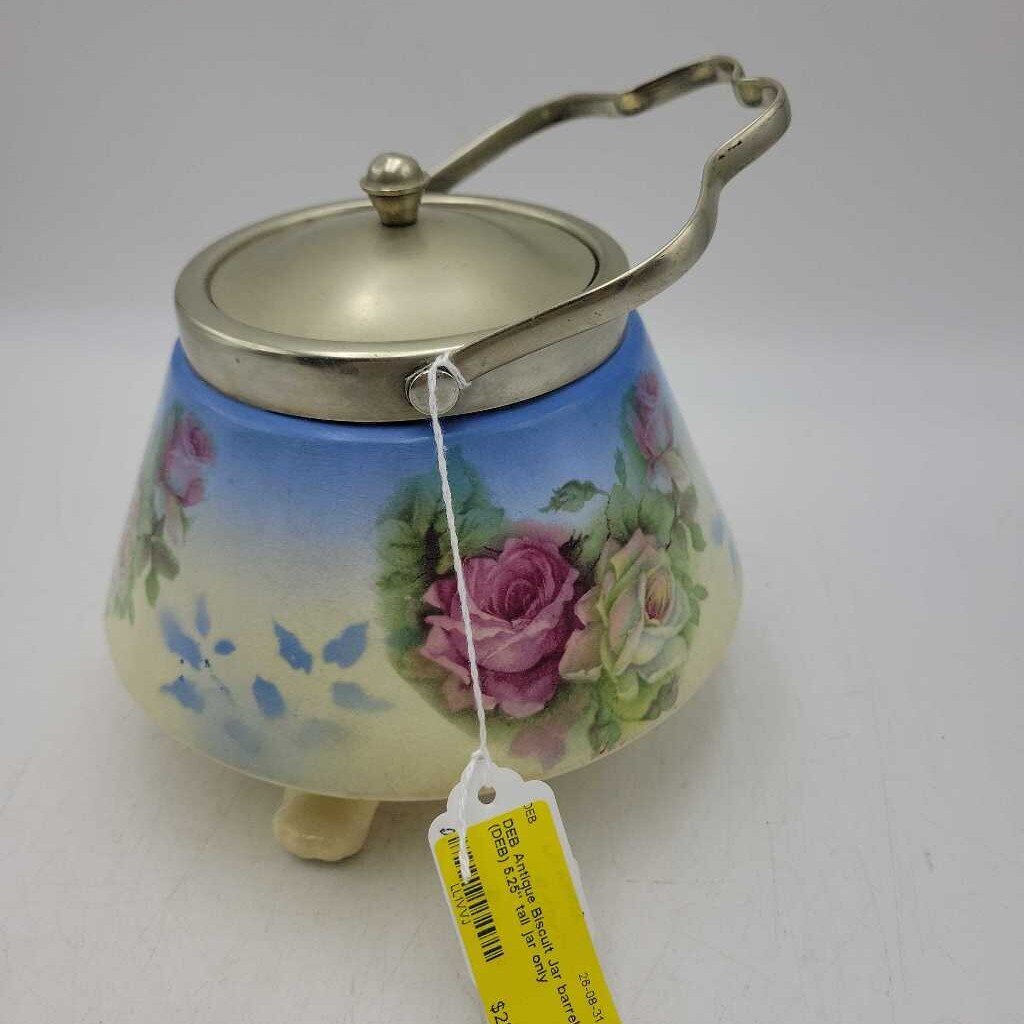 Antique Biscuit Jar barrel (DEB)