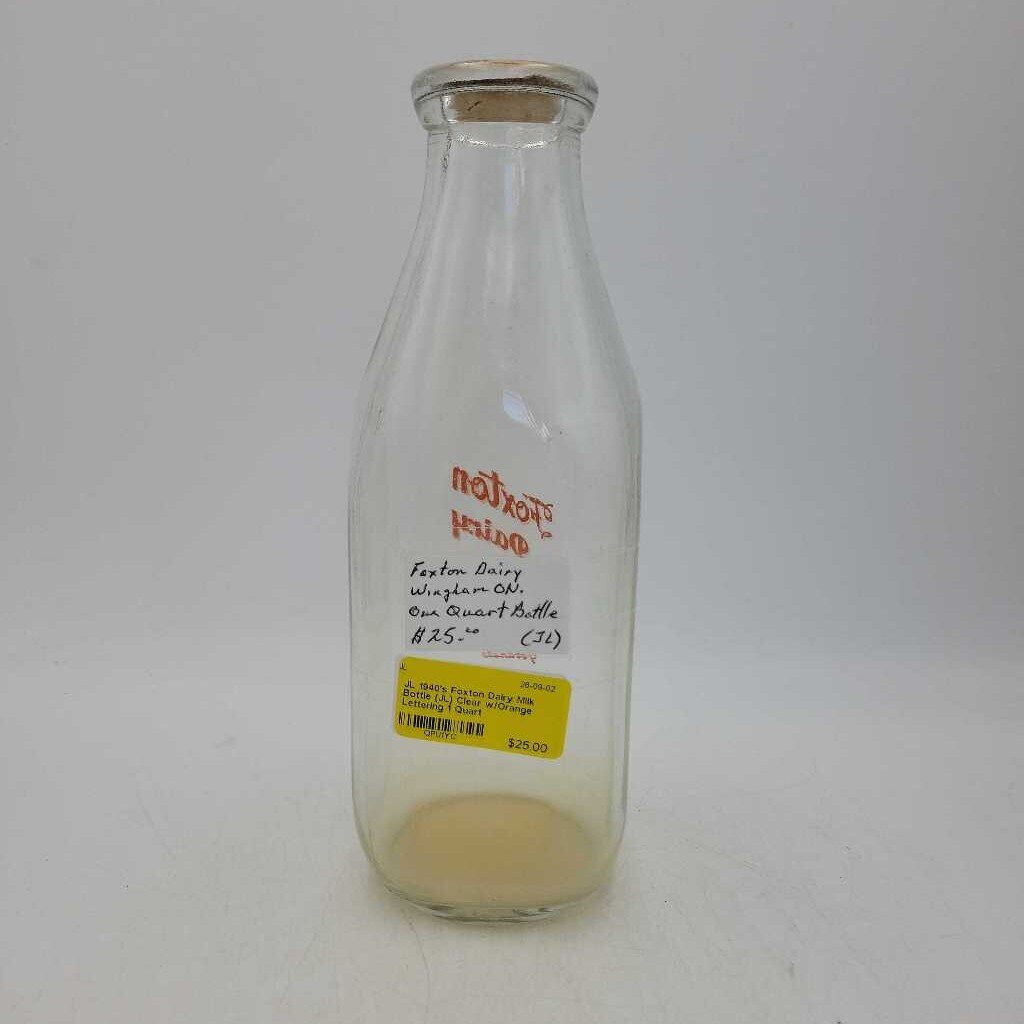 1940's Foxton Dairy Milk Bottle (JL)