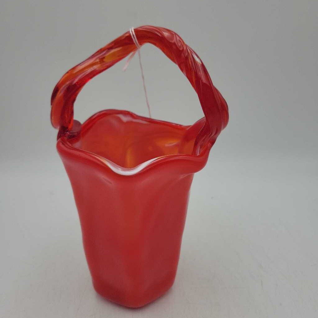 Art Glass Asymmetrical Basket (GEC)