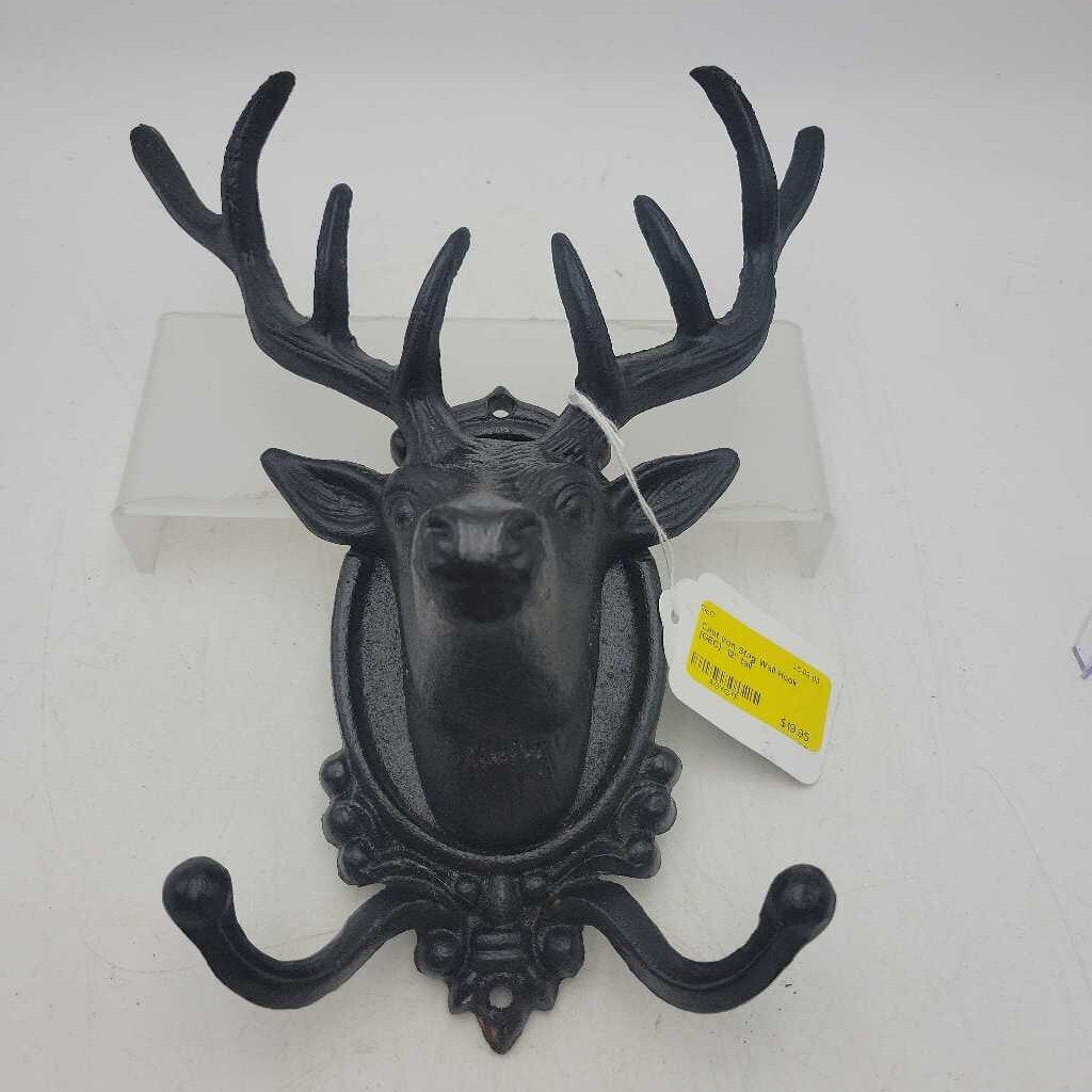 Cast Iron Stag Wall Hook (GEC)