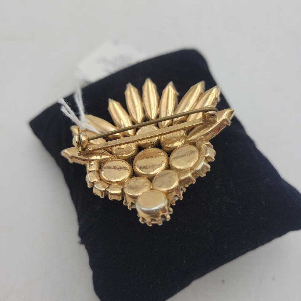 Vintage AB rhinestone brooch - 15053 (VT)
