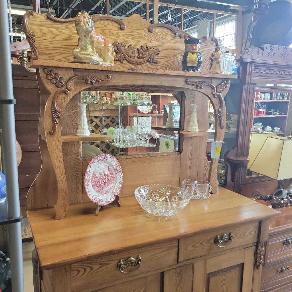 Rococo Revival Style Ash Sideboard #346 (NS)