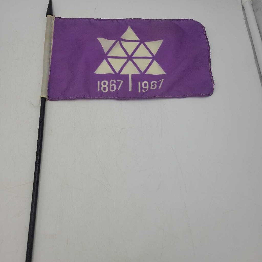1867 1967 Canadian Centennial Flag (JAS)