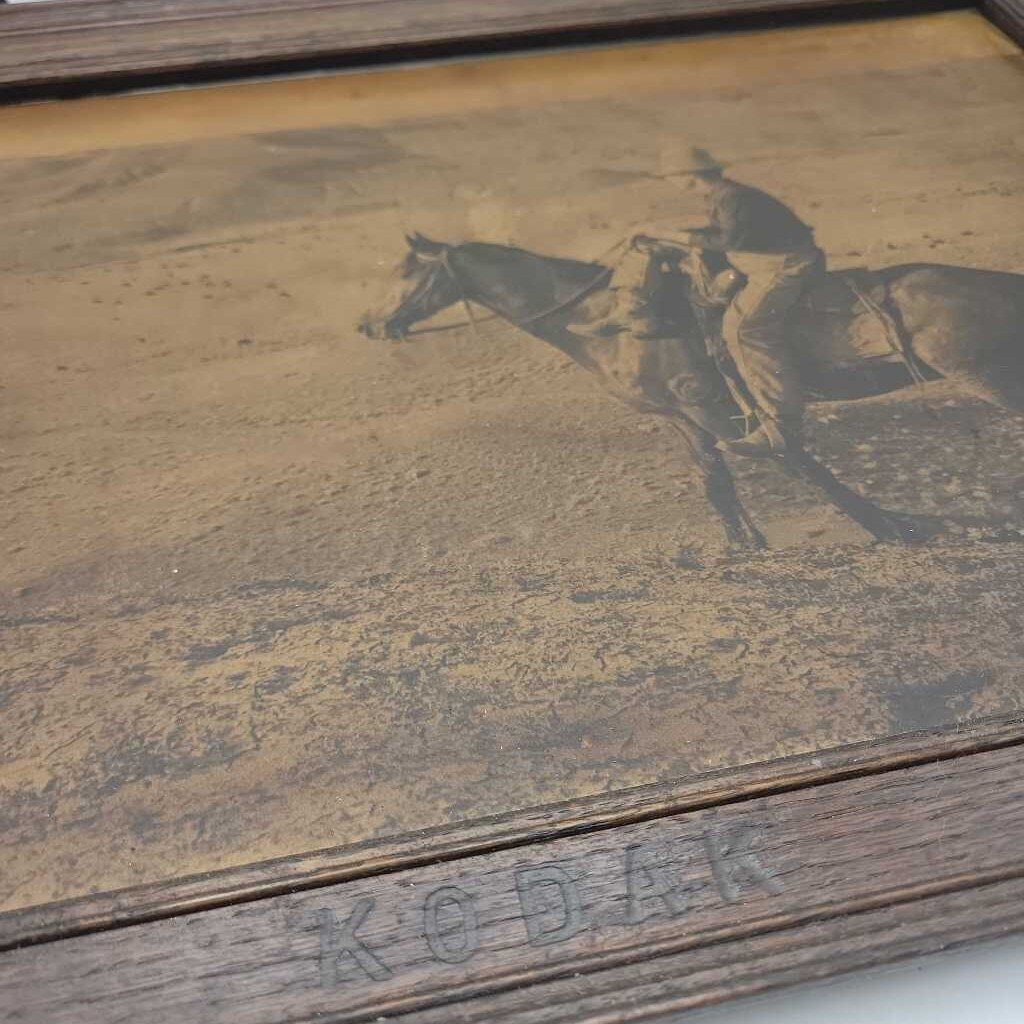 Cowboy Photograph Late 1800's Kodak Advertising (M2)