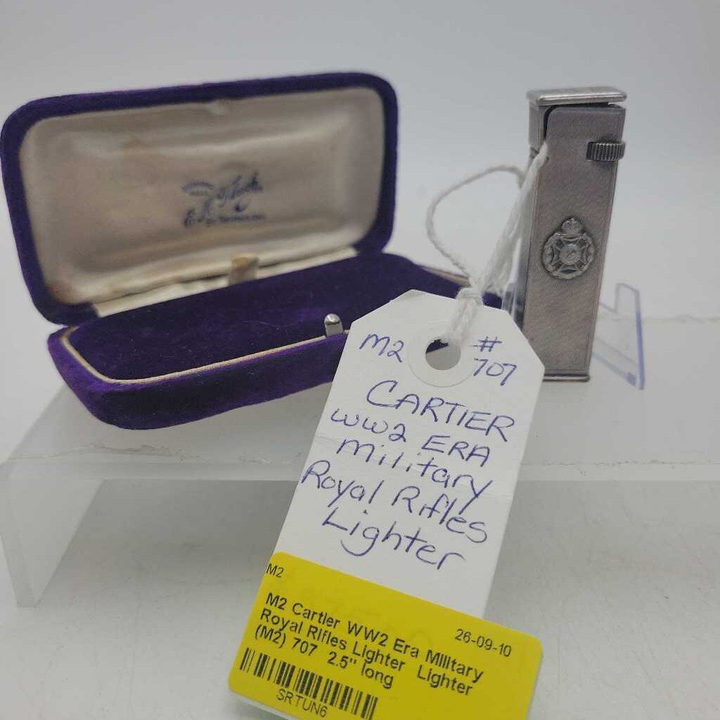 Cartier WW2 Era Military Royal Rifles Lighter Lighter (M2) 707
