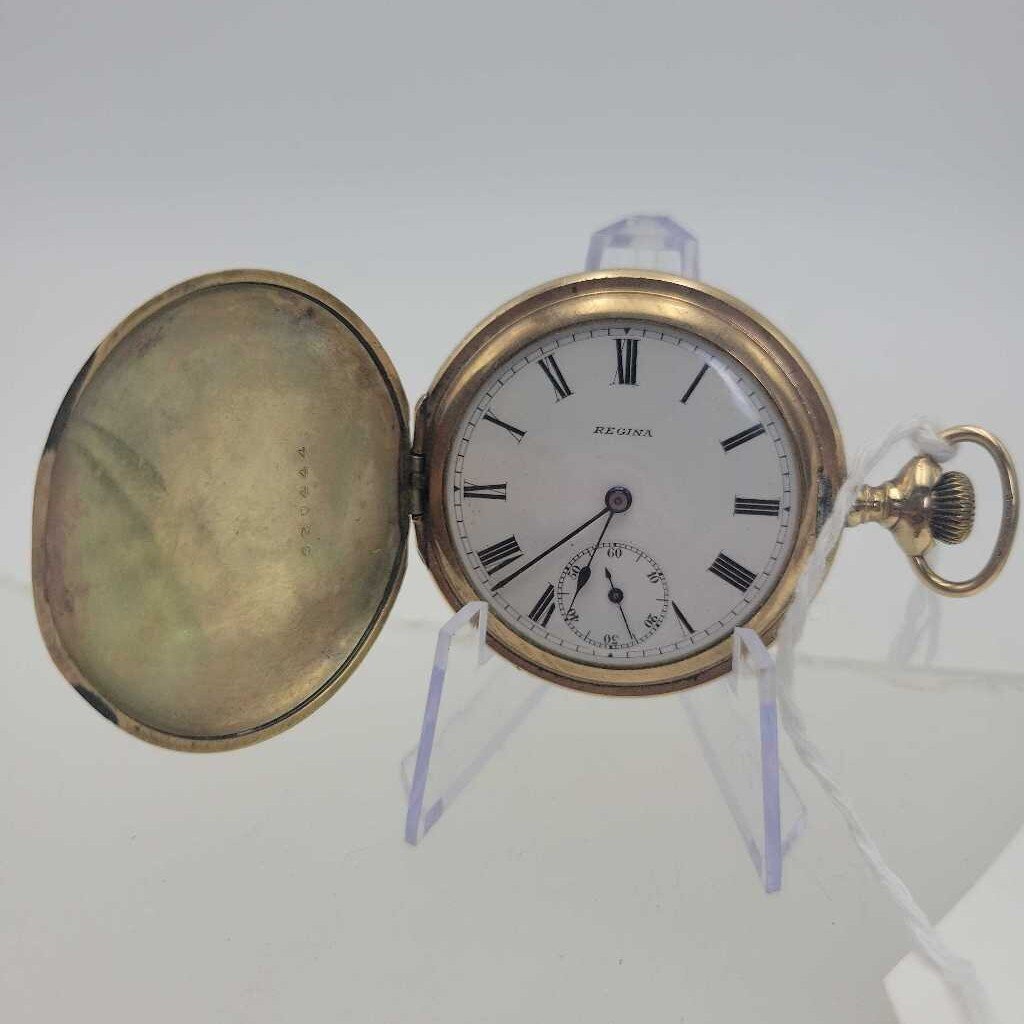 Regina Hunter Case 15 Jewel Pocket Watch in working order (M2) #219
