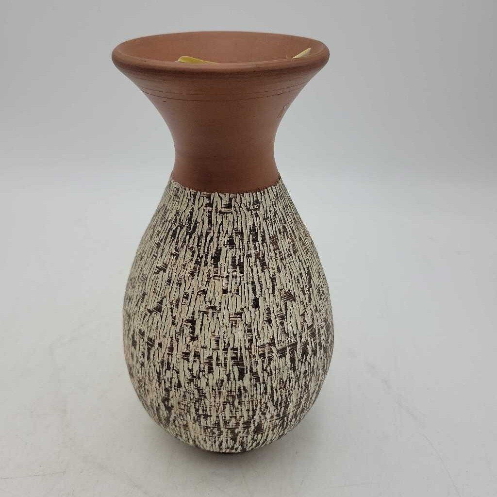 1950's Terracotta Rinde (Bark) line Eckhrdt & Engler West German vase - medium