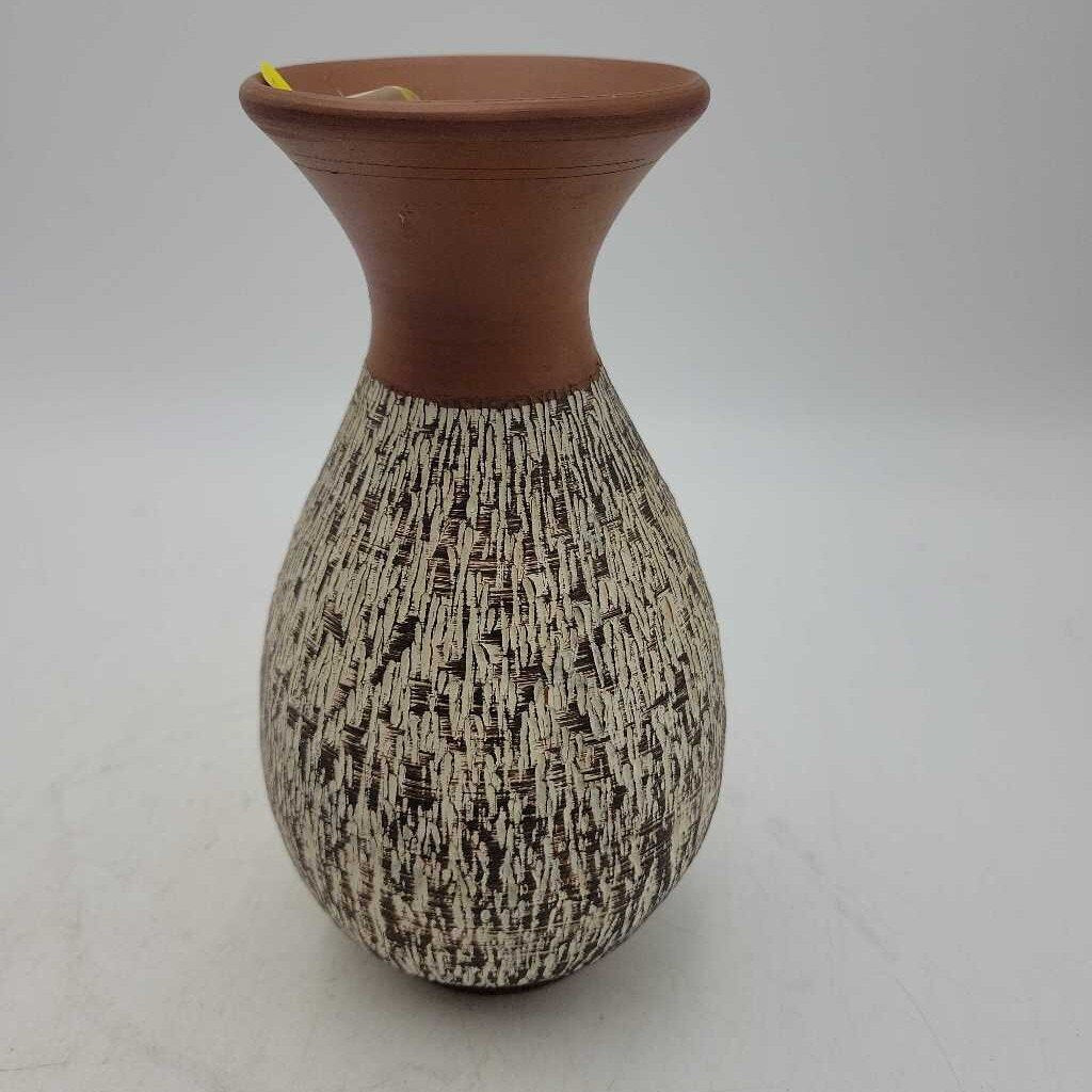 1950's Terracotta Rinde (Bark) line Eckhrdt & Engler West German vase - medium