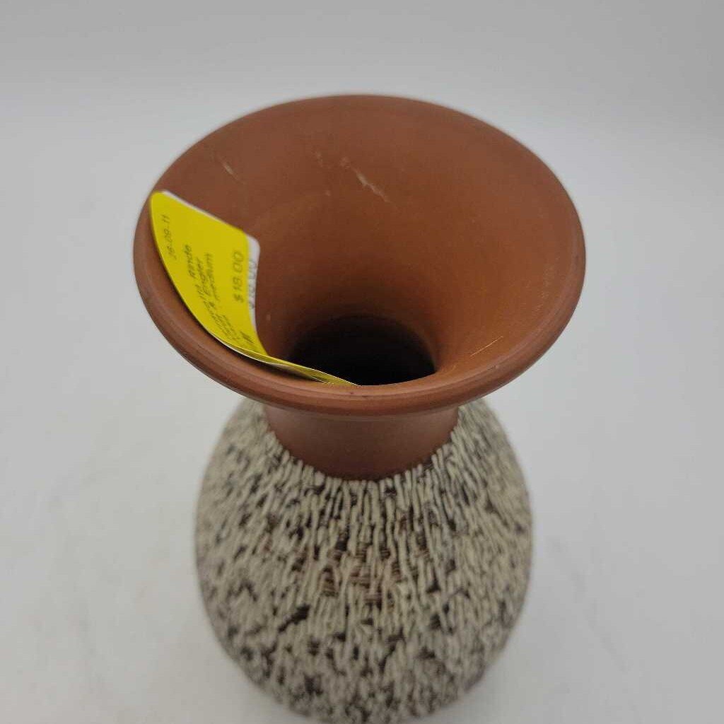 1950's Terracotta Rinde (Bark) line Eckhrdt & Engler West German vase - medium
