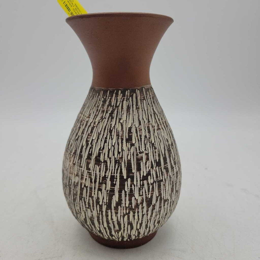 1950's Terracotta Rinde (Bark) line Eckhrdt & Engler West German vase - medium