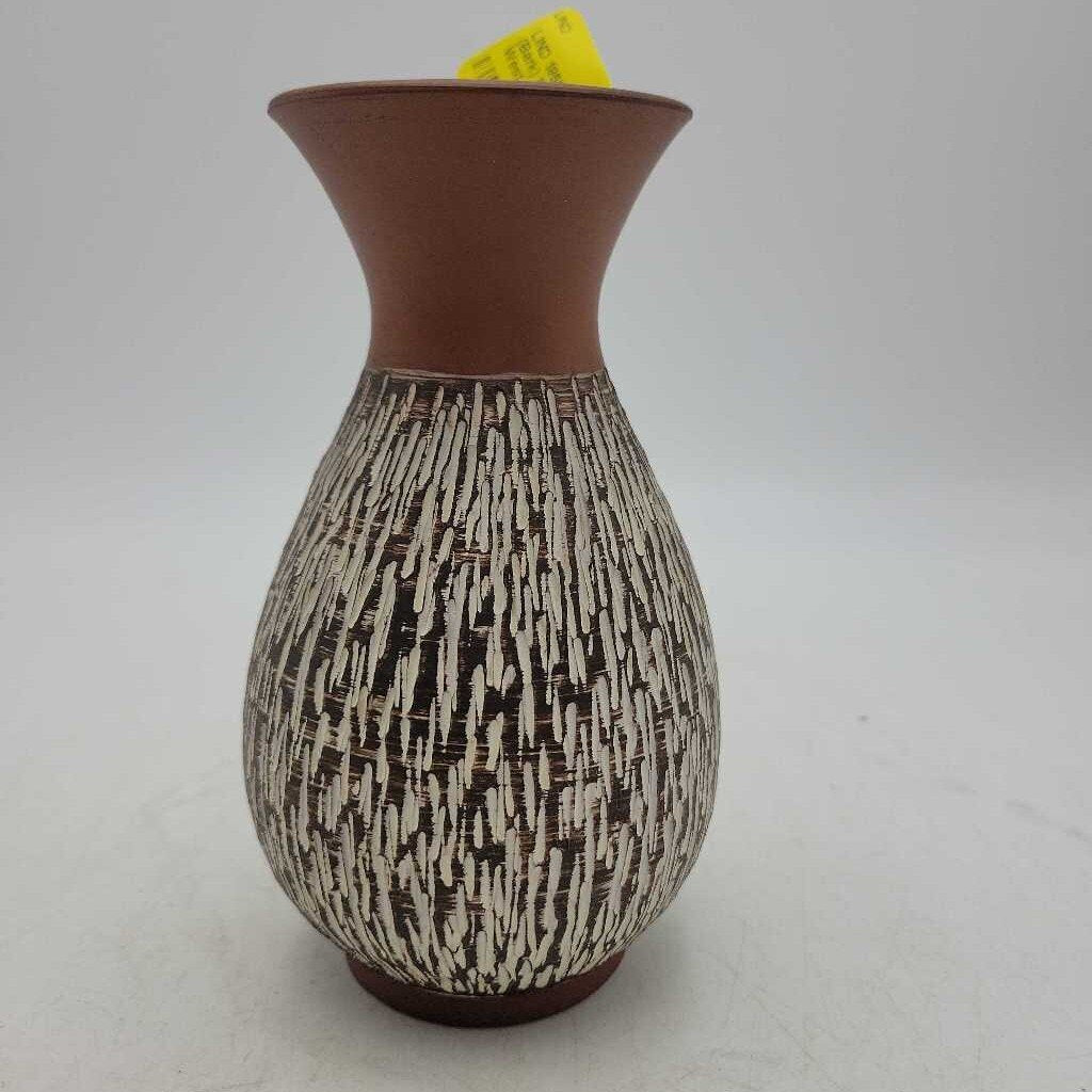 1950's Terracotta Rinde (Bark) line Eckhrdt & Engler West German vase - medium