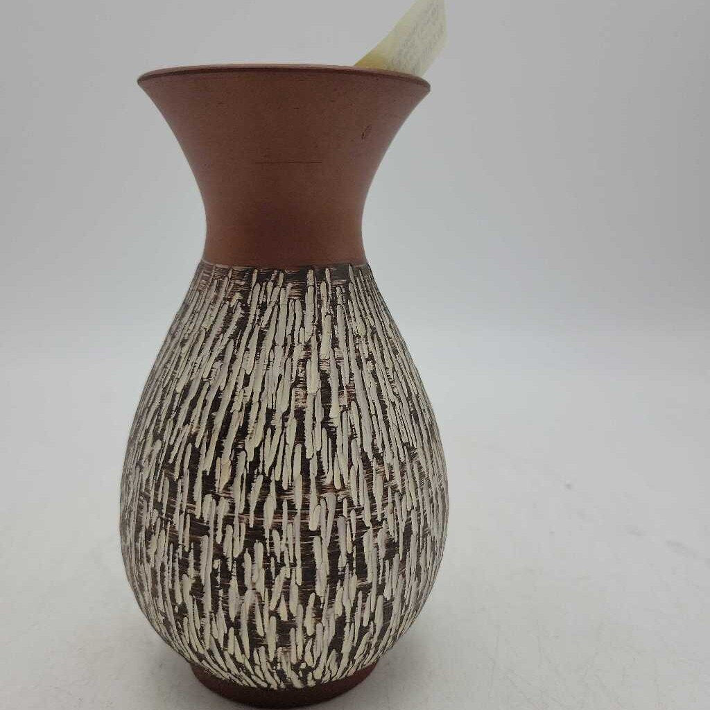 1950's Terracotta Rinde (Bark) line Eckhrdt & Engler West German vase - medium