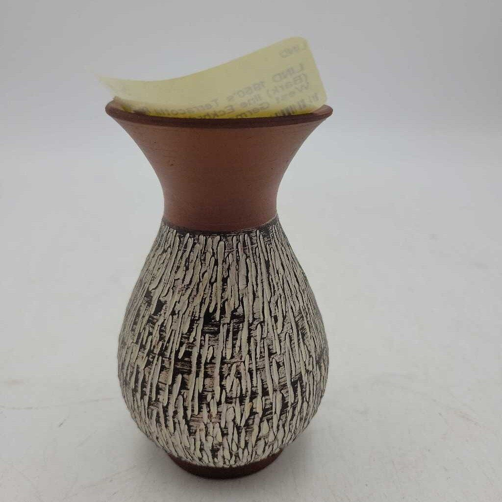 1950's Terracotta Rinde (Bark) line Eckhrdt & Engler West German vase - small