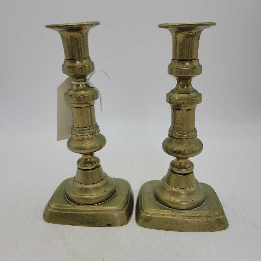 Pair 6" Brass Candlesticks (2025)