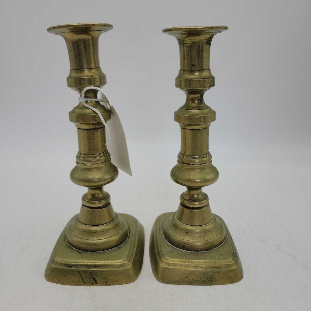 Pair 6" Brass Candlesticks (2025)