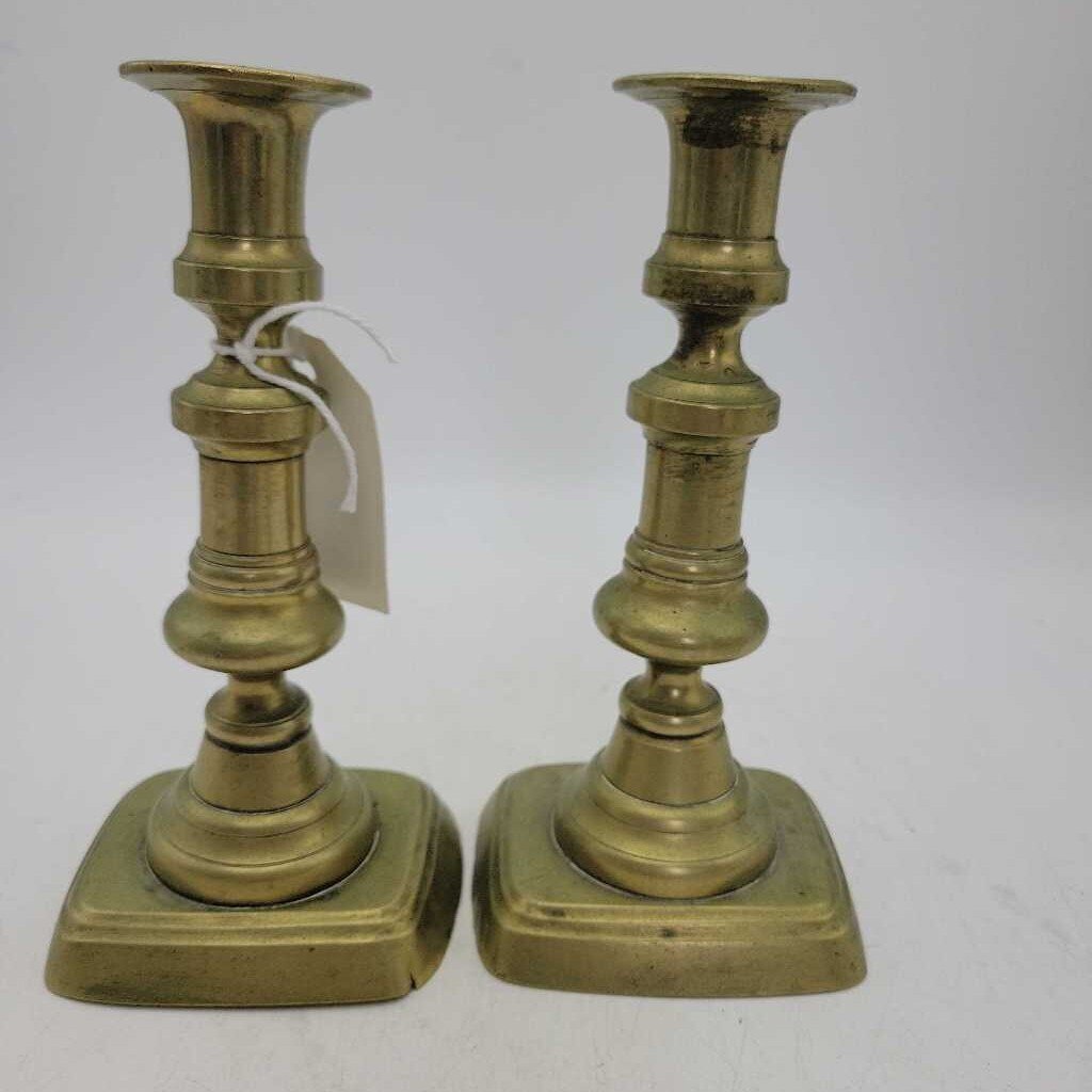 Pair 6" Brass Candlesticks (2025)