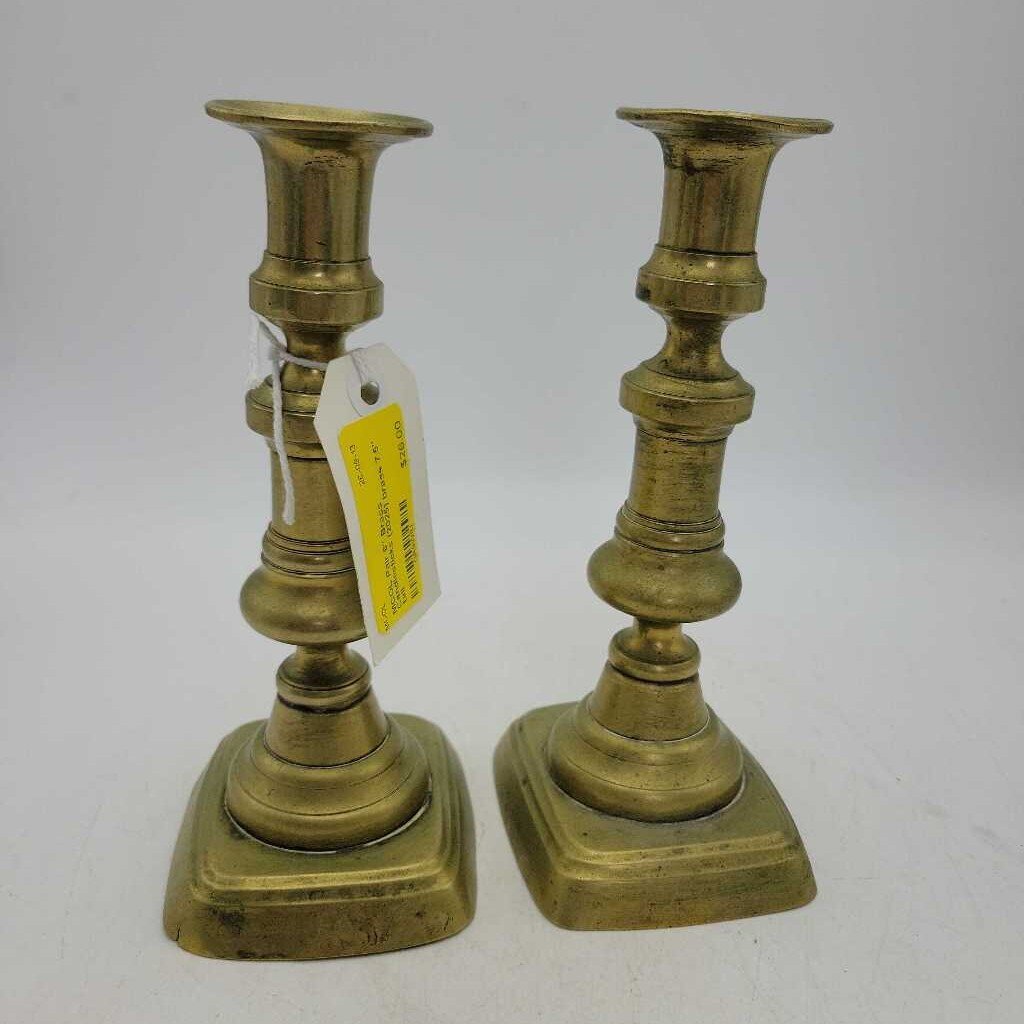 Pair 6" Brass Candlesticks (2025)
