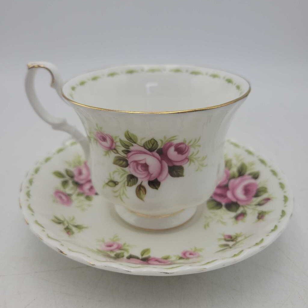 Royal Albert "June" Roses cup and saucer (DEB))