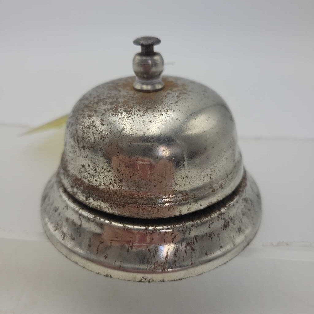 Vintage Chrome Desk Call Bell (JL)