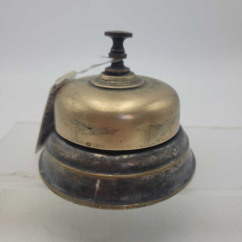 Vintage Brass Desk Call Bell (JL)