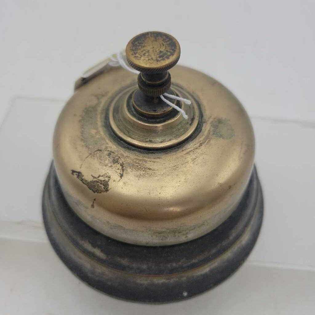 Vintage Brass Desk Call Bell (JL)
