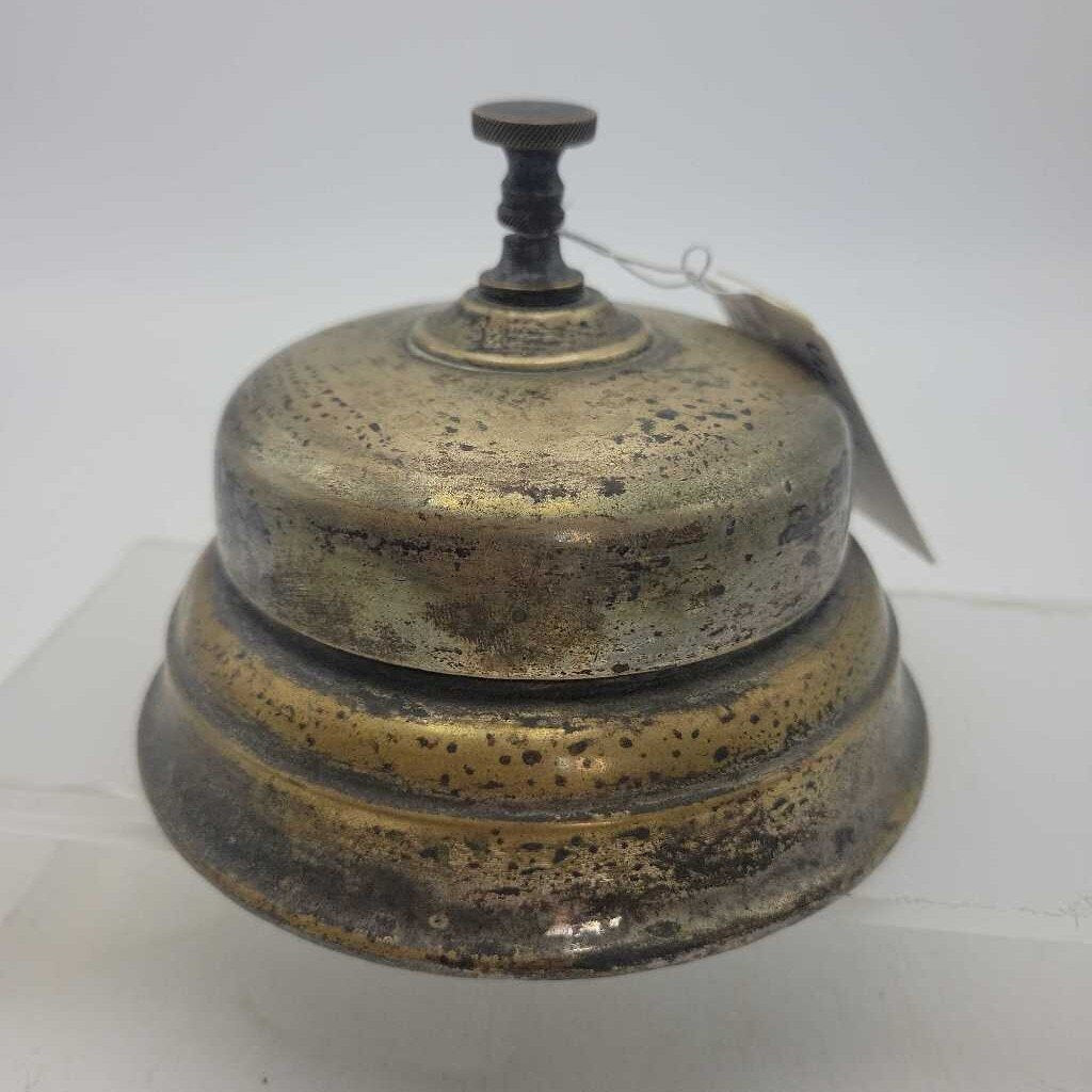 Antique Brass Desk Call Bell (JL)