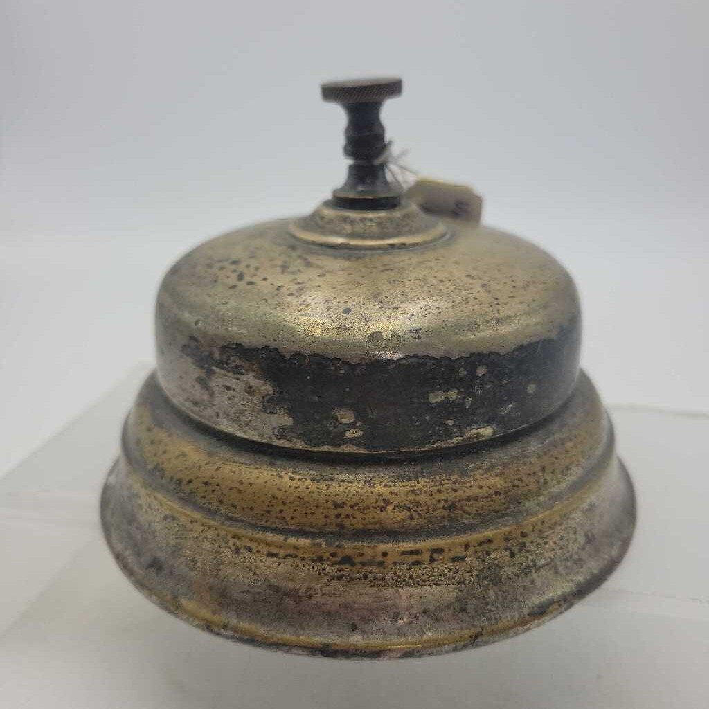 Antique Brass Desk Call Bell (JL)