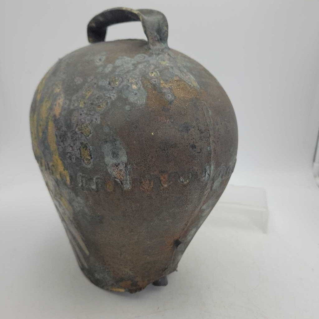 Very Large Vintage Brass/Bronze Cow Bell (JL)