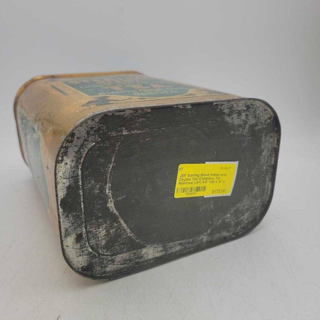 Sterling Blend Indian and Ceylon Tea Company Tin Montreal (Jef)